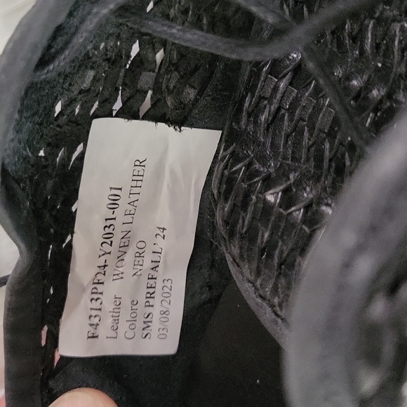 John Varvatos black woven leather oxfords Crafted in Italy  🇮🇹 - Picture 7 of 11